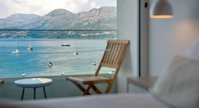Номер Deluxe с балконом и с видом на море Hotel Cavtat
