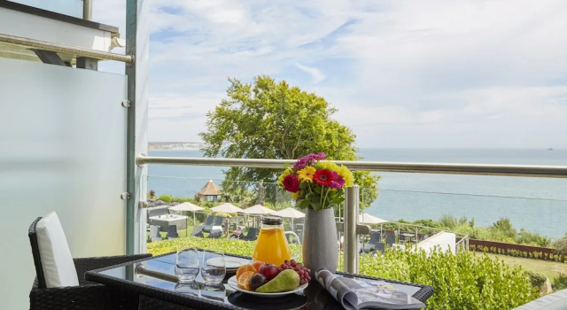 Двухместный номер Standard с балконом и с видом на море Luccombe Hall Hotel