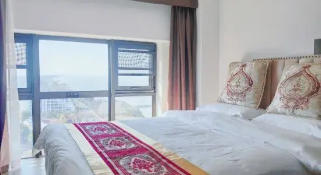 Люкс Дуплекс с 2 комнатами с видом на озеро Taihu Puyue Apartment