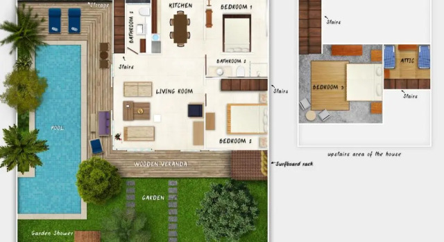 Вилла Villa Nord - Private 3 BDR Villa in Seminyak, 12m Pool, best Location
