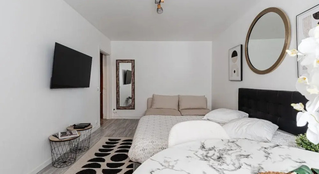 Bright Studio 3P - Close to Deauville Beach, Забронировать Апартаменты/квартира Апартаменты Довиль, рядом с Пристань Довиля, Апартаменты/квартира