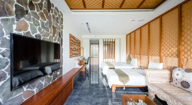 Трёхместный номер Deluxe с видом на сад Oceanic Pearl Resort