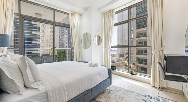 Amazing 1br Dubai Marina, Sea View, Metro Nearby, Забронировать Апартаменты/квартира Дубай-Марина , рядом с Международный яхт-клуб Дубая
