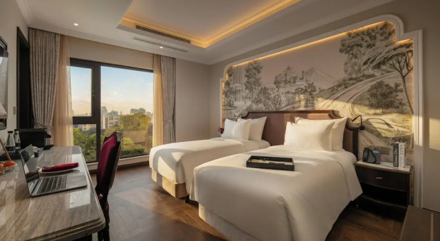 Номер Deluxe с видом на город Heritage Ham Long Hotel and Spa
