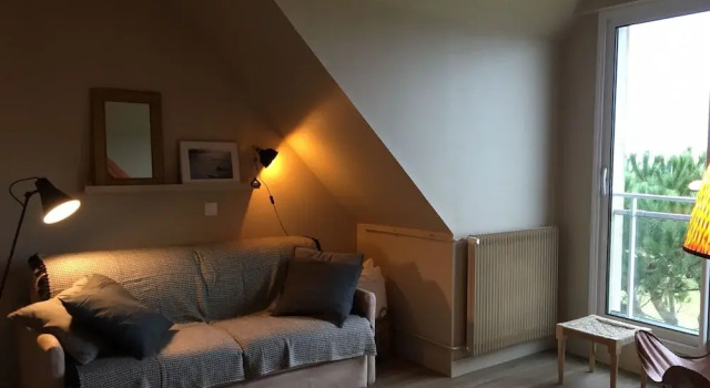 Апартаменты Premium APPART-STUDIOS VUE MER PANORAMIQUE ST GUENOLE Côté Mer