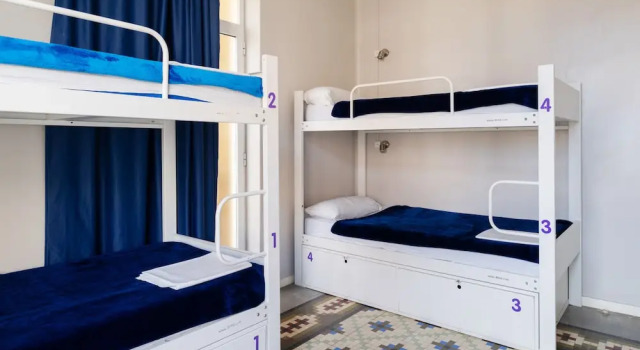 Четырёхместный номер Purple Nest Hostel