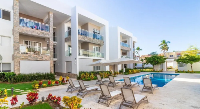 Апартаменты Modern 2-br Apartment in Paseo del Mar - Bavaro