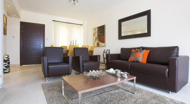 Апартаменты с 2 комнатами с видом на море Chloraka Terrace Apartments
