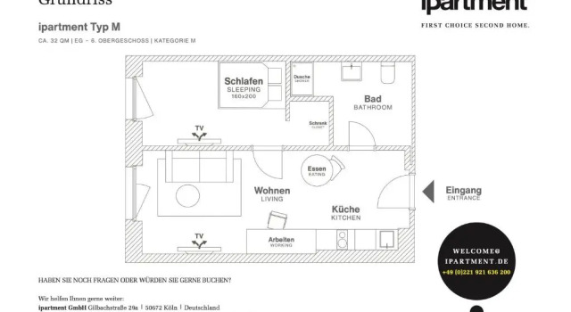 Студия Superior ipartment Berlin Airport HOME by Best Western