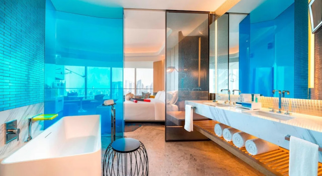 Двухместный номер Wonderful с видом на город W Shanghai - The Bund