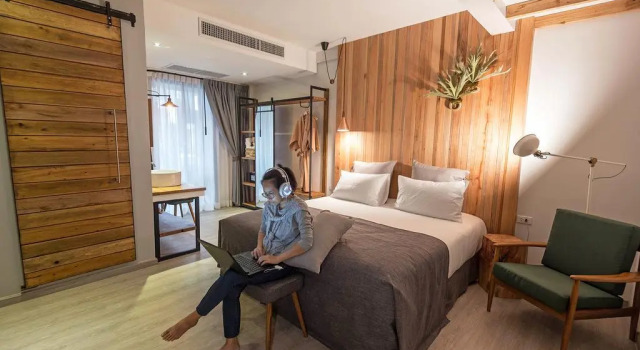 Трёхместный номер Family Tree Hotel