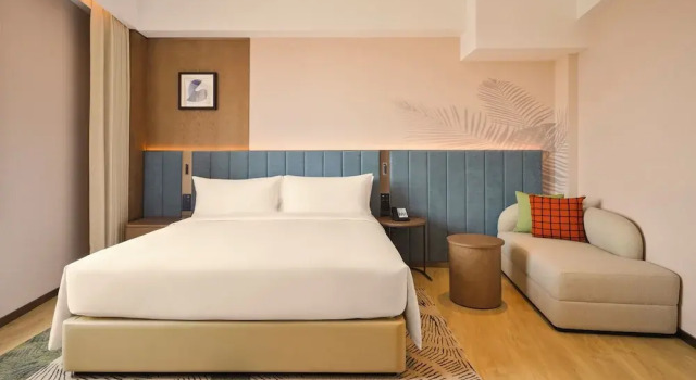 Двухместный люкс Deluxe Hilton Garden Inn Yingkou Zhanqian