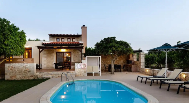 Stavromenos Villas - Private Pools & Seaview - 500m from Beach, Забронировать Вилла Коттеджи Центрального Крита, Коттедж