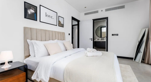 Waves - Urban Retreat Waterfront Elegance at 15 Northside, Забронировать Апартаменты/квартира Дубай Эмират Дубай, рядом с Дубайский аквариум