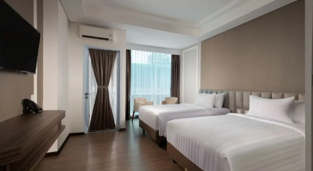 Deluxe dobbelt værelse med haveudsigt Panbil Residence Serviced Apartment