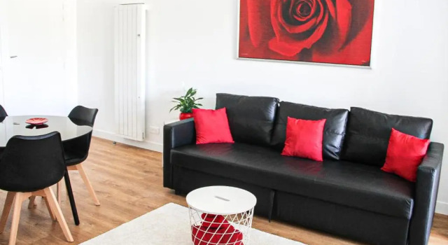 Grand T1 Moderne Jardin près de CDG, Varaa Huoneisto  