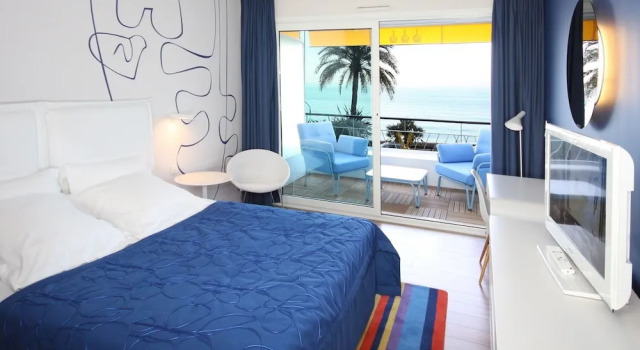 Двухместный номер Deluxe с балконом и с видом на море Hotel Victoria