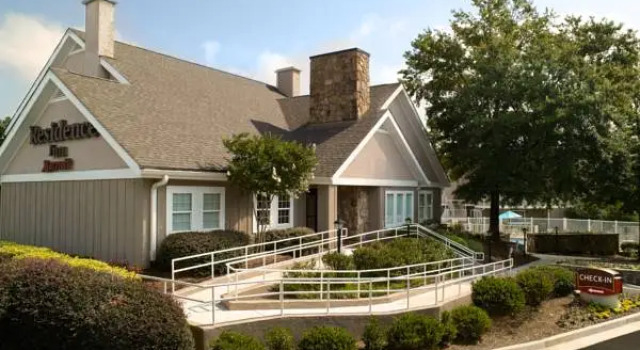 Кровать в общем номере Residence Inn by Marriott Atlanta Cumberland/Galleria
