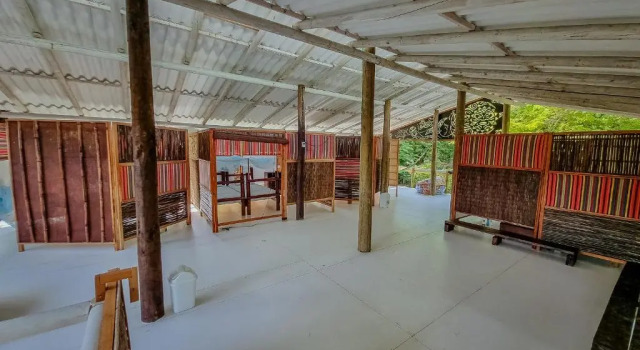 Кровать в общем номере El Hamaquero Hostal EcoNativo