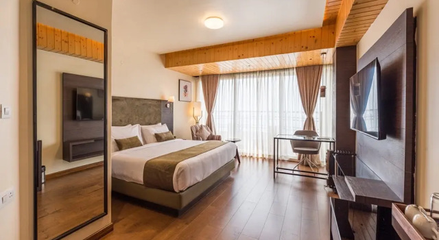Номер Premium с балконом и с красивым видом из окна Udaan Himalayan Suites and Spa