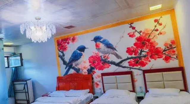 Кровать в общем номере Beijing Fubei Manyi Hotel