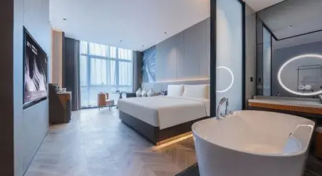 Люкс с красивым видом из окна Hongfan International Hotel (Shenzhen Hongqiao Park Guangming City Subway Station Branch)