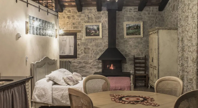Номер Deluxe Mas Tulsà Casa Rural Girona