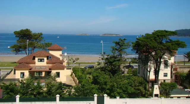 Двухместный номер Standard с видом на море Hotel Miramar Playa America Nigran