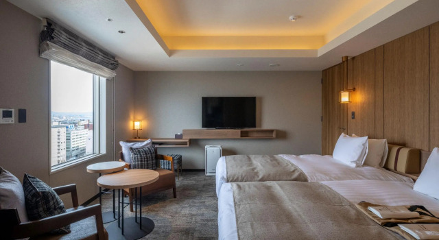Двухместный номер Luxury Tokyu Stay Hakodate Asaichi Akarinoyu