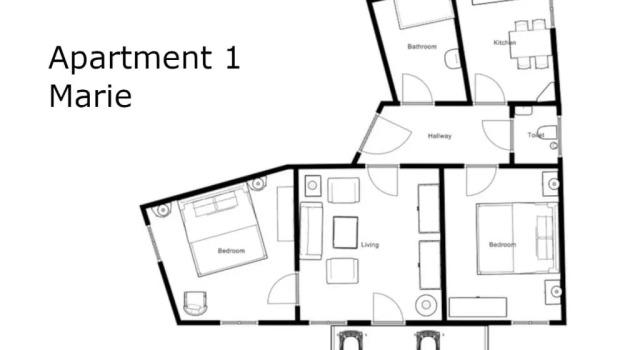 Апартаменты с балконом Heritage Boutique Apartments Bad Ischl