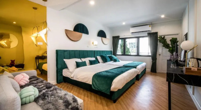 Четырёхместный номер Deluxe Theme Boutique Hotel Bangkok