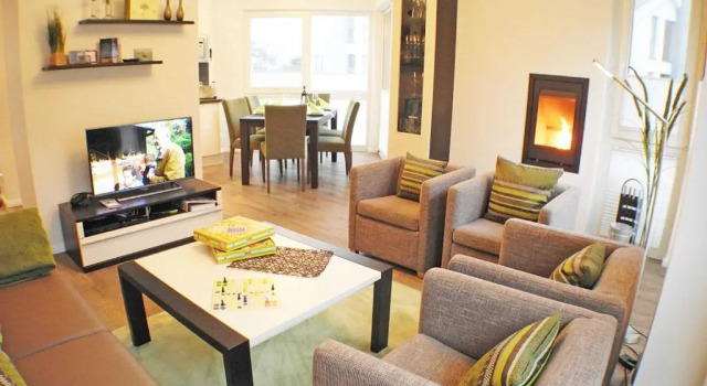 Апартаменты Strandvilla Baabe - Maisonette "Sonnenwiege" mit Sauna und Whirlpool