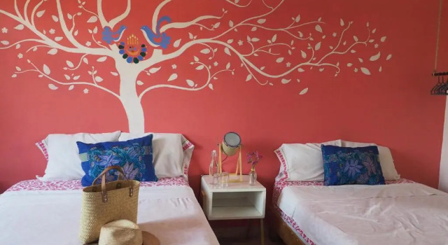 Четырёхместный номер Deluxe Azul Cielo Hostel