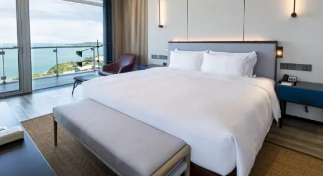 Двухместный люкс с видом на океан Wyndham Wenzhou Cangnan Resort
