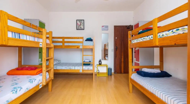 Кровать в общем номере Hostel Casa Azul
