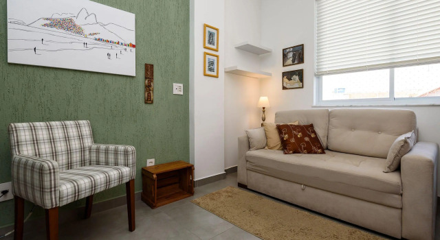 Apartamento Completo Em Copacabana | Jc 56/701, Забронировать Апартаменты/квартира Отели штата Рио-де-Жанейро с завтраком, Завтраки