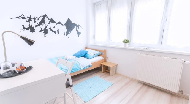 Standard Einzel Zimmer mit Gartenblick The Dots Hostel