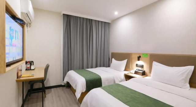Двухместный номер Superior GreenTree Inn Jiangsu Taizhou Jingjiang Bus Station Express Hotel