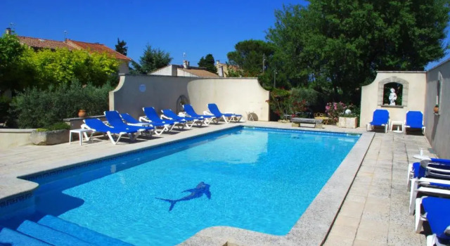 Le Mas de lAmandier, Rezerwuj Hotel Hotele w Vaucluse z basenem, Basen