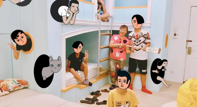 Коттедж с 4 комнатами Sigang Grandma House