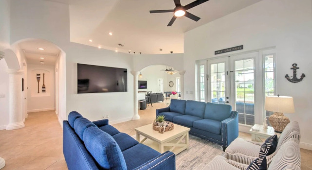 On Canal: Luxe Cape Coral Oasis w/ Pool & Lanai!