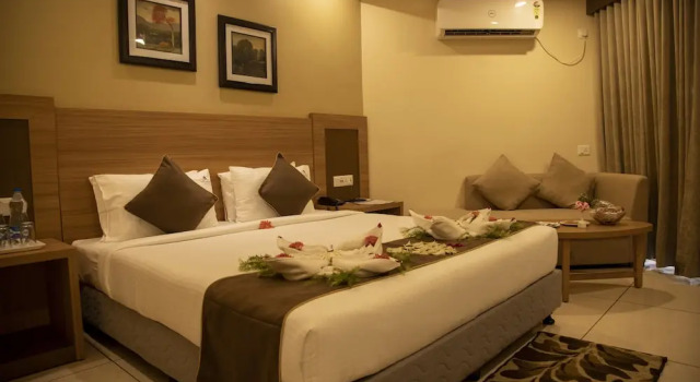 Deluxe Kahden hengen huone osittainen merinäköala Hotel Niladri