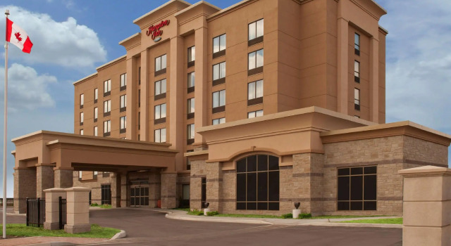 Кровать в общем номере Hampton Inn by Hilton Brampton - Toronto