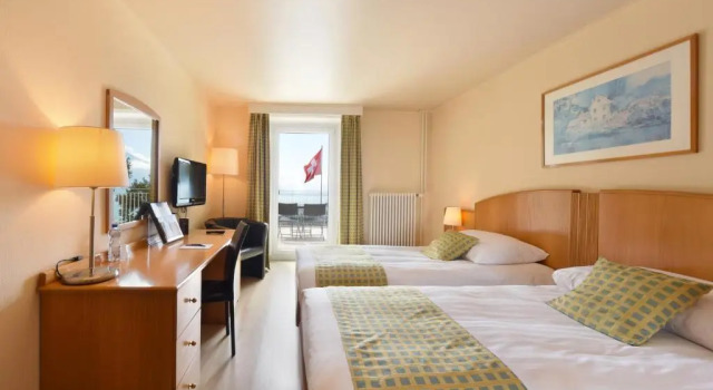 Двухместный номер Standard с видом на озеро Hotel du Léman - Jongny