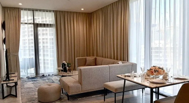Апартаменты Luxury Luxury 1BR in Peninsula Five by Bespoke