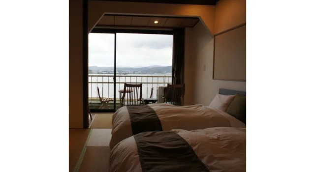 Двухместный номер Standard с видом на озеро Ryokan Yukeikohan Suitenkaku