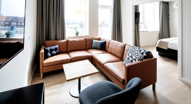Люкс с балконом KOMPAS Hotel Aalborg