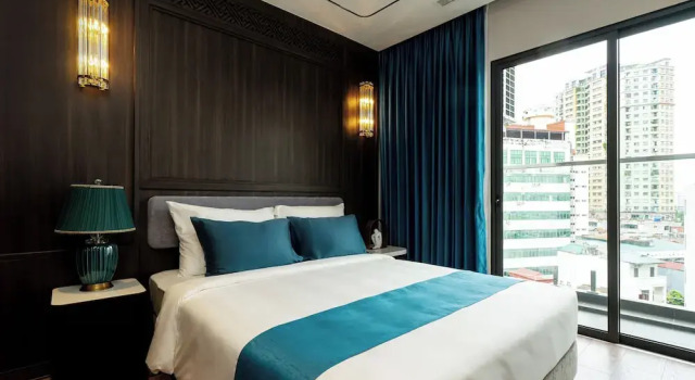 Апартаменты Deluxe с 2 комнатами с видом на город The Gloria Serviced Apartment by Silk Path