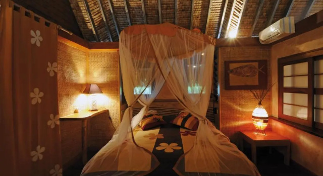 Бунгало рядом с пляжем Green Lodge Moorea