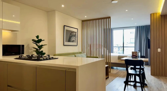 w Compact Loft w Balcony in Santa Barbara, Rezervați Apartament Bogotá Columbia
